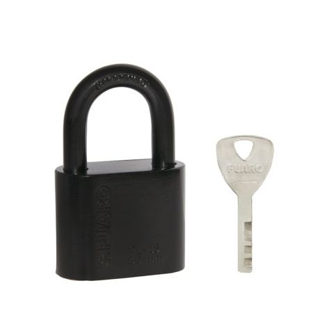 Замок навесной PL-WEATHER-1540 Black 4 fin key ( PL-15-40) диск. /блистер