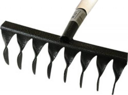 Грабли садово-огородные 8 зуб метал. витые с черенком* (упак.10шт.)