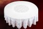 Скатерть готовая СS-316 белая (21334) 180см*18м круглая (10 шт.в рул.)