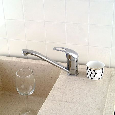 Смеситель для кухни монокомандный  хром  Potato Эверест B49-040