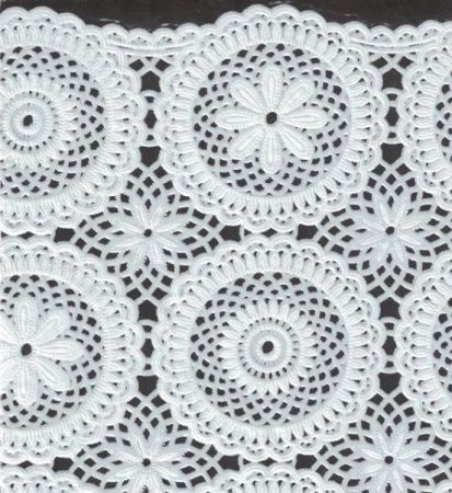 Клеенка ажурная "Лейс" 066Д (бел.круги на белом) (1,32х22м)