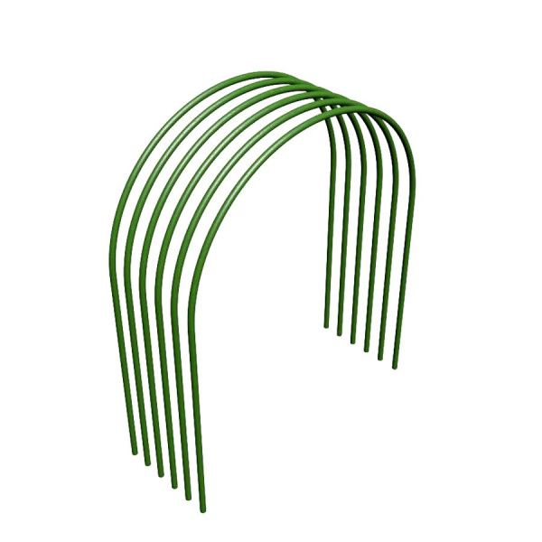 Дуги парниковые ПНД L-2,5м. d=20мм зел./черн. пластик (связка 5 штук)