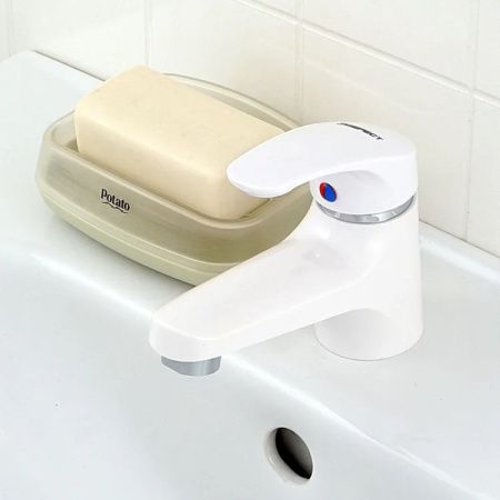 Смеситель для раковины монокомандный хром Potato Эверест B 10-033