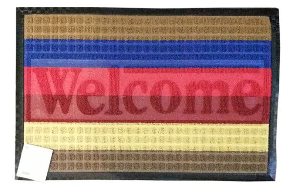 Коврик ворсовой Мультиколор 80х120 прямоугольный радуга