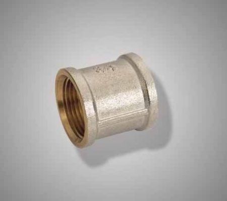 Муфта резьбовая латун. F 321.0505 (S3/4F*3/4F) (уп. 10шт.)