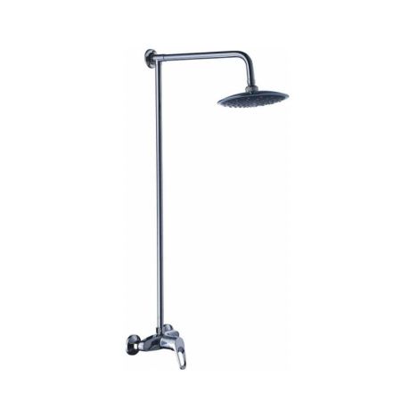 Душевая стойка со смесителем с изливом  хром  Potato Эверест B35-354