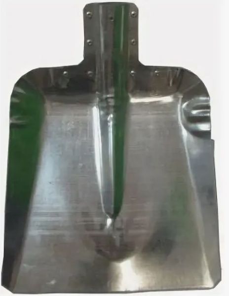 Лопата для снега металлическая 360*370 порошковый окрас с мет.планкой лс №7 (Мех) (упак 10шт.)