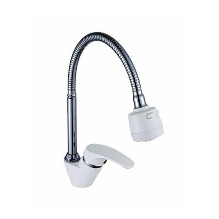 Смеситель для кухни монокомандный  белый  Potato Эверест B58-033