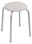 Табурет "Классика2" ТК02/СС на 4-х опорах (кругл.сидение) св.серый Ника