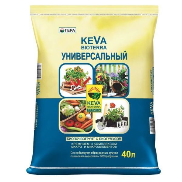 Почвогрунт Универсальный KEVA BIOTERRA ГЕРА 40л