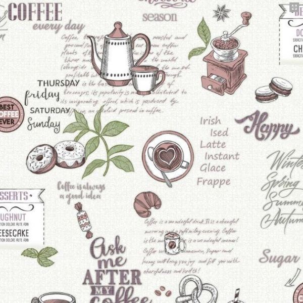 Обои Пончики винил. С32-03 0,5мх10м (упак.9 рул.)