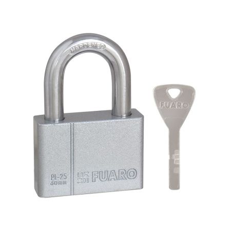 Замок навесной PL-PROTEC-2560 4 fin key (PL-2560) фин. /блистер