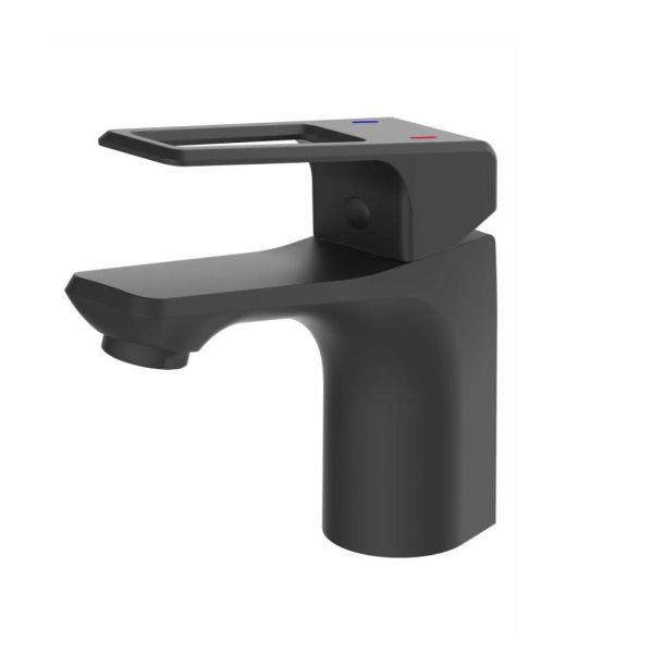 Смеситель для раковины монокомандный  черный  Potato Эверест B10-1546