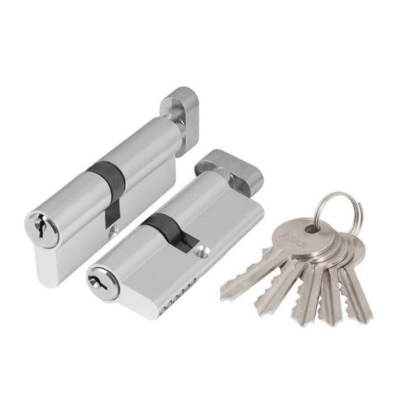 Цилиндровый механизм AZ1002Knob70 хром