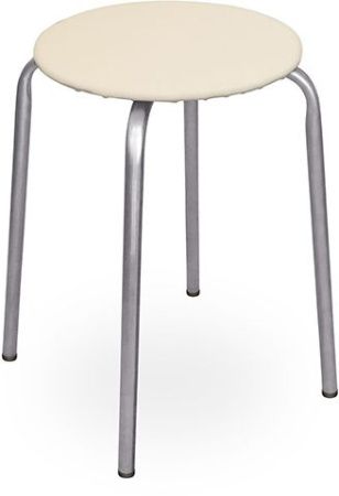 Табурет "Эконом" ТЭ2/Б на 4-х опор.(кругл.сидение. ДСП) беж. Ника