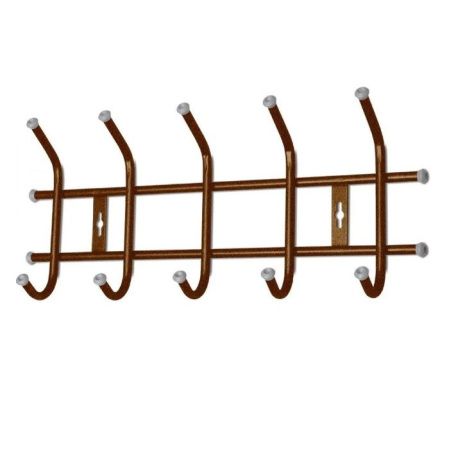 Вешалка настенная ВНТ5М/А 5-крючков (485 х 215 мм.) медный антик Ника (упак.5 )