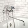 Смеситель для ванны двухручковый хром Potato Diadonna D80-225355