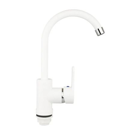 Смеситель для кухни монокомандный  белый  Potato Эверест B40-0467