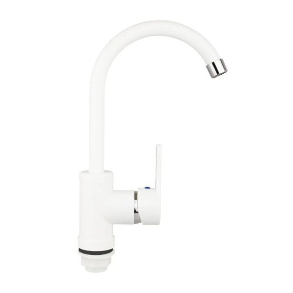 Смеситель для кухни монокомандный  белый  Potato Эверест B40-0467