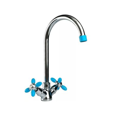 Смеситель для кухни двухручковый хром Potato Эверест B 59-071 D