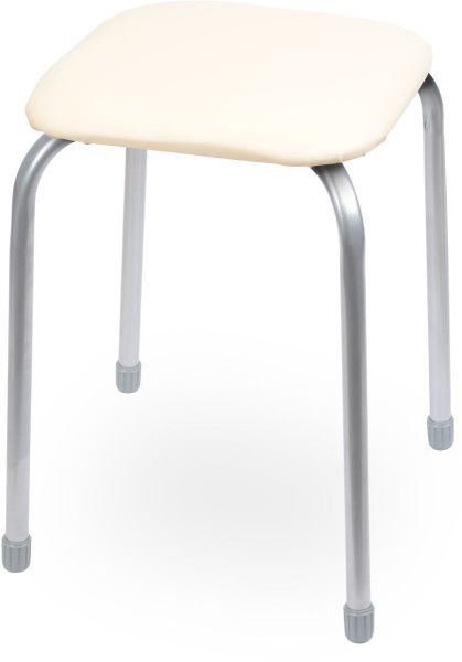 Табурет "Классика3" ТК03/СК на 4-х опорах (квадр.сидение) слоновая кость Ника