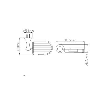 Настенная мыльница (решетка) P7502-2  (75 серия)