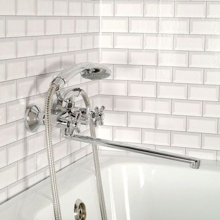 Смеситель для ванны двухручковый хром Potato Diadonna D80-223301