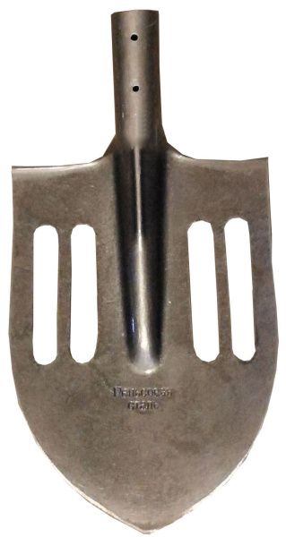 Лопата штыковая с пазами облегченная рельсовая сталь (упак. 10шт)