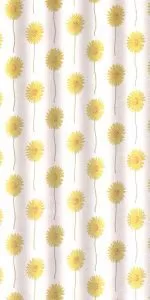 Штора для ванной тканевая желтая, 1171, "Залел" эконом, 170-180*200