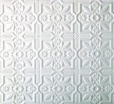 Плитка потолочная белая штампованная Карина/48 (упак.192 шт.)