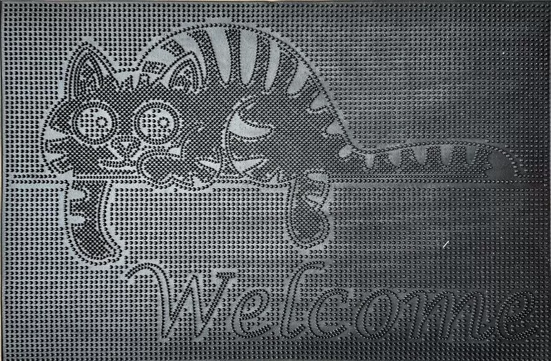 Коврик резиновый PIN MAT 40х60 (котенок)
