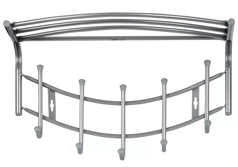 Вешалка настенная ВНП4/МС (матовый серый) Ника (упак.5шт.)