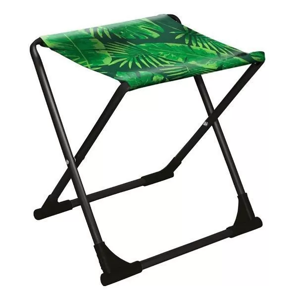 Стул походный с пластик.уголками ПС+/2 с тропическими листьями темный Ника