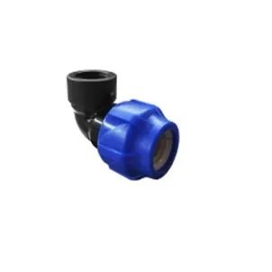 Отвод ПНД компрессионный с внутренней резьбой  25х3/4" (125/25) VALFEX