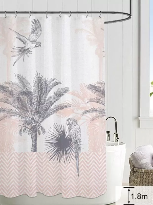 Штора для ванной полиэтиленовая оранжевая 21, "Релакс", 180*180