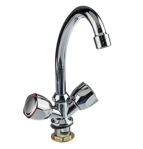 Смеситель для кухни двухручковый хром Potato P 4966 (уп.2шт.)