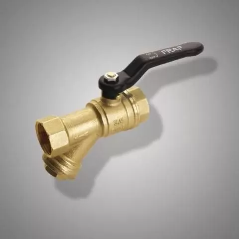 Кран шаровой латун.никел.с фильтром FR 221 3/4 F/F  Frap