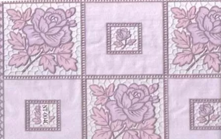 Клеенка ажурная "Лейс" 004С (роза в квадр.роз.) (1,32х22м)