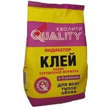 Клей для обоев индикатор 200г (уп.30пакет) "Кволити"