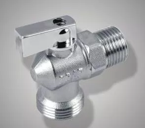 Кран шаровый  угловой F216.04 (FR 216 1/2М*1/2М) латунь (уп.20 шт) Frap