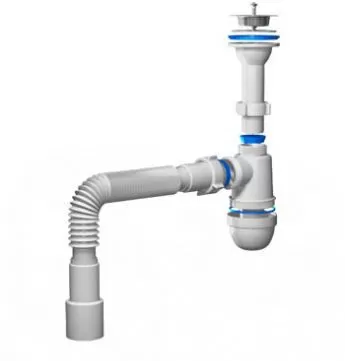 С-0515 Сифон АНИ 1 1/2*40 с гибкой трубой 40х40/50