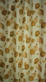 Штора для ванной тканевая бежевая, 1350, "Залел" эконом, 170-180*200