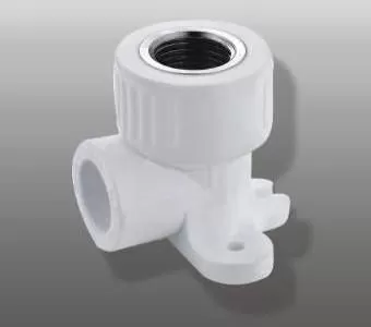 Уголок комбинир с настенным креплением ППР F 117.2004 латунь (ZL20*1/2F) (уп.5шт.)