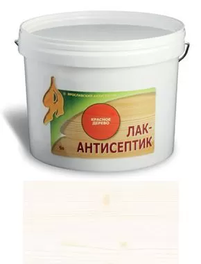 ЛАК-АНТИСЕПТИК деревозащитный состав цвет: белый 9 л (уп.1 шт.)