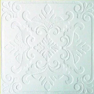 Плитка потолочная белая штампованная Аврора/48 (упак.192 шт.)