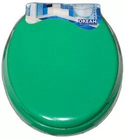 Крышка для унитаза мягкая зеленая