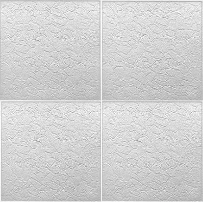 Плитка потолочная белая штампованная Берлин/48 (упак 192шт.)