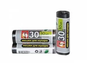 Мешки для мусора 30л. "Экономка", рулон 30шт (кор.50 рол.)