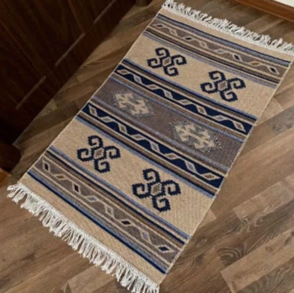 Коврик из хлопка 60*120 син. UK010 6121002 Kilim Usak