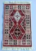 Коврик из хлопка 60*120 крем./кор. UK70431 Kilim Usak